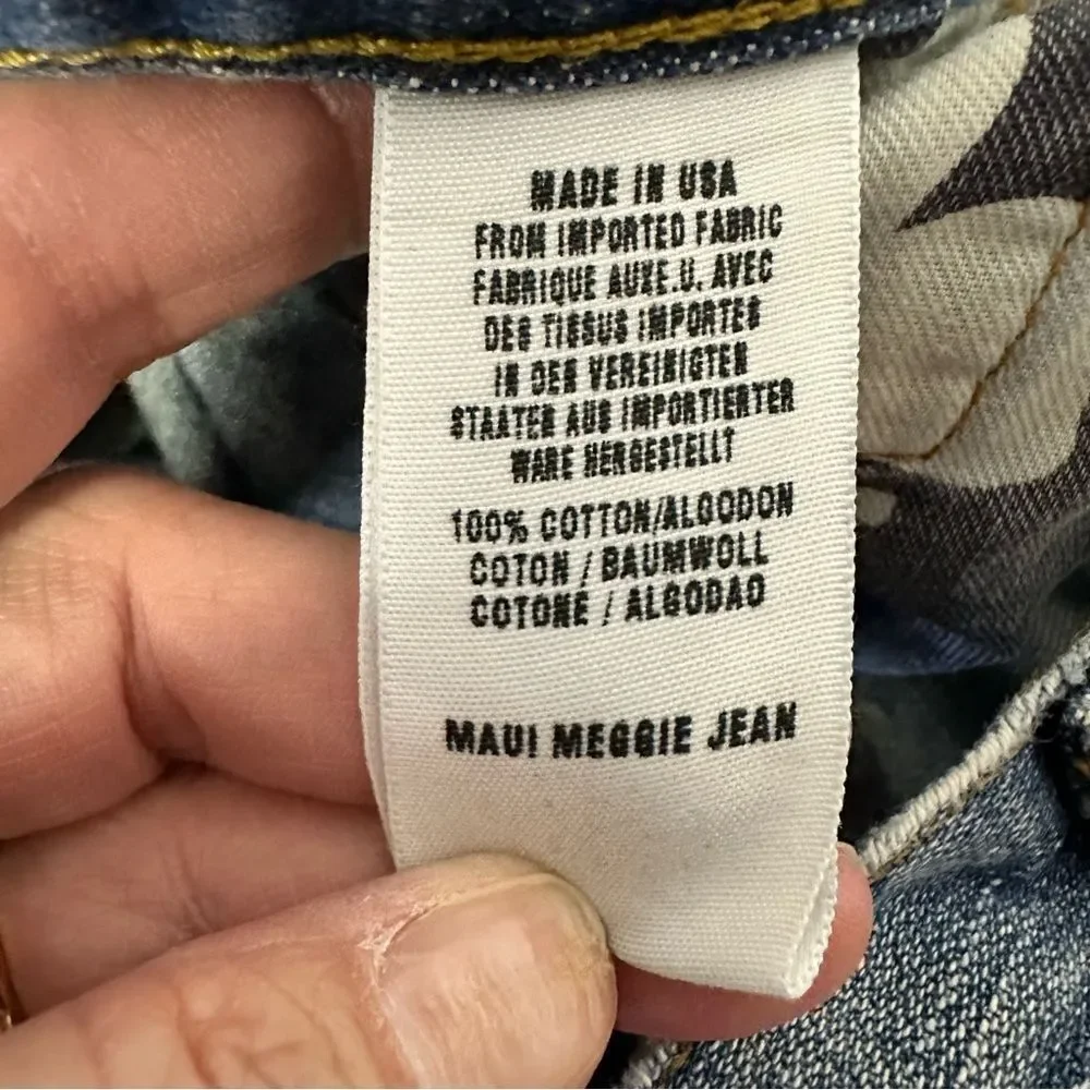Lucky Brand Maui Meggie Jean Med Wash Women's Size 2/26 Raw Hem - Picture 14 of 14